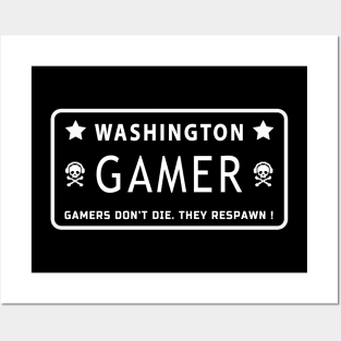 Gamer. Washington State. Posters and Art